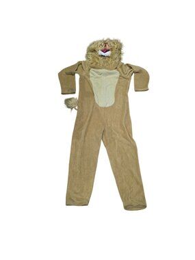 Briefly Stated Youth Large Lion Costume Halloween Animal Dress Up Plush Outfit